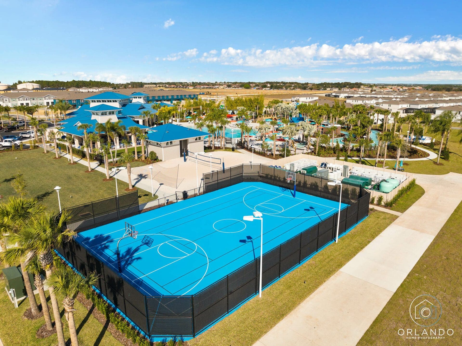 Sports courts at Windsor Island Resort