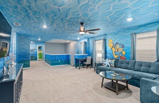 Under the sea upstairs living room at Chillax Inn Kaipo