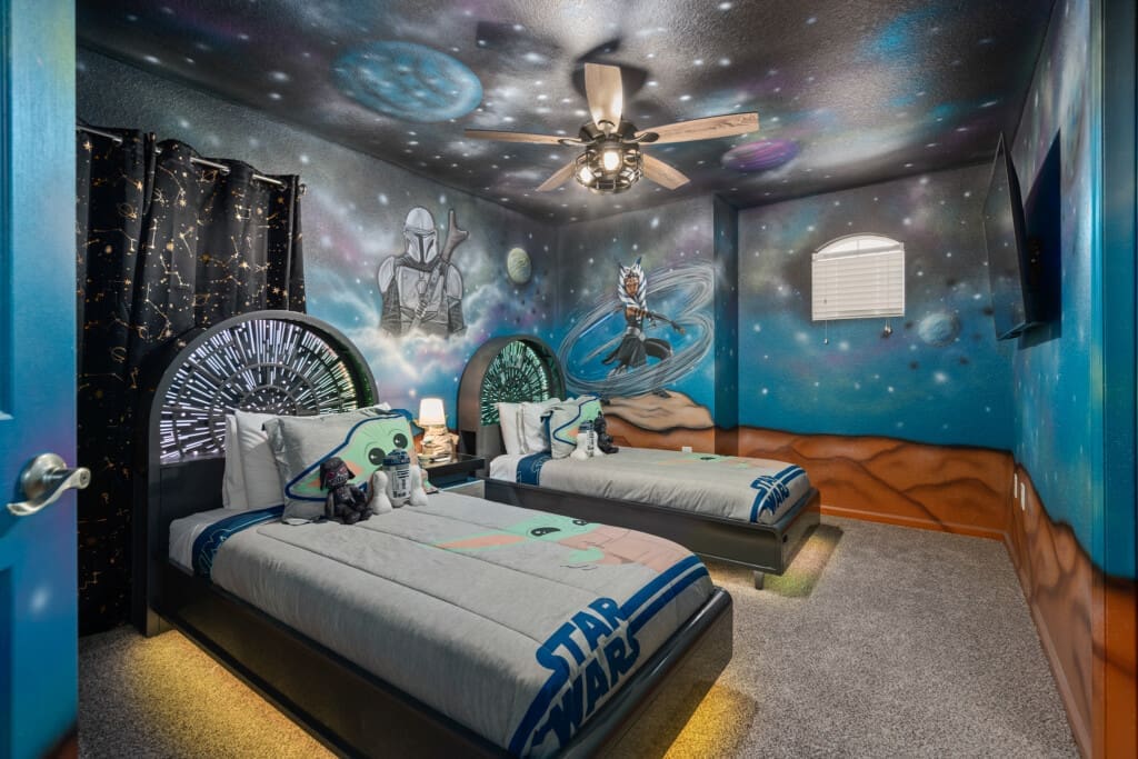 Mandalorian room at 7722 Teascone